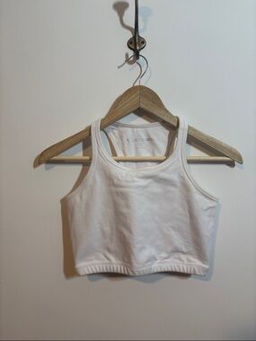 Electric & Rose White Racerback Bra Tank